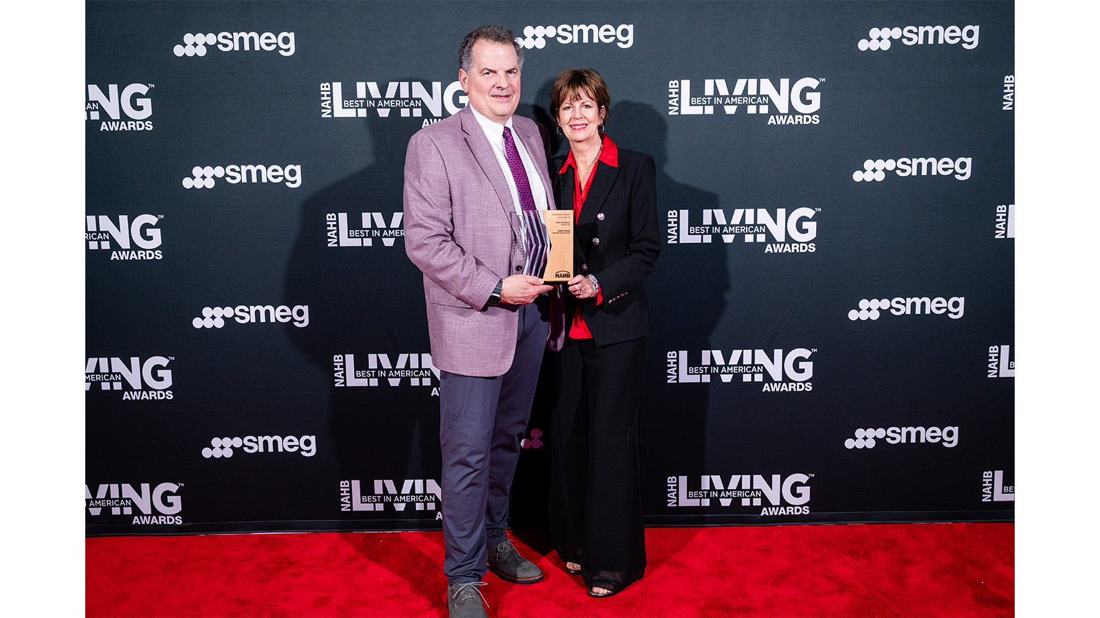 Robert Wood and his wife at the 2026 BALA awards.