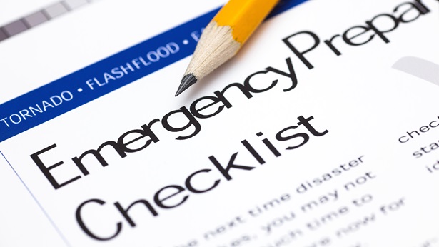 Emergency preparation checklist