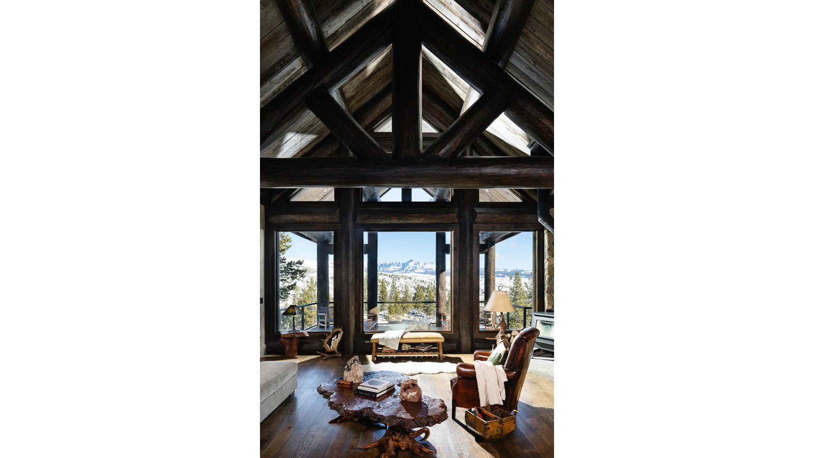 Wind River Valley log home windows