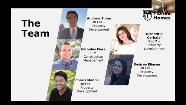 Team from University of Denver virtual presentation